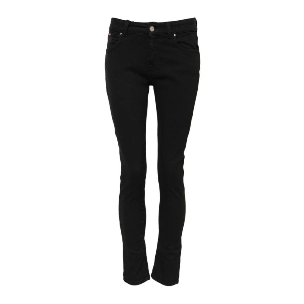 Dolce & Gabbana Damen Schwarz - E Logo Skinny Denim Jeans - Jeans - K - Xs