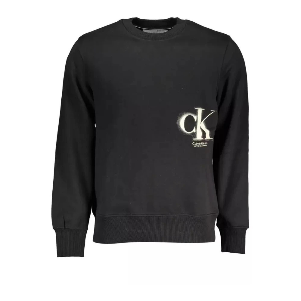Calvin Klein, Herren, Pullover, Nero Cotton Men Sweatshirt, Schwarz, (XXL) - Bild 4