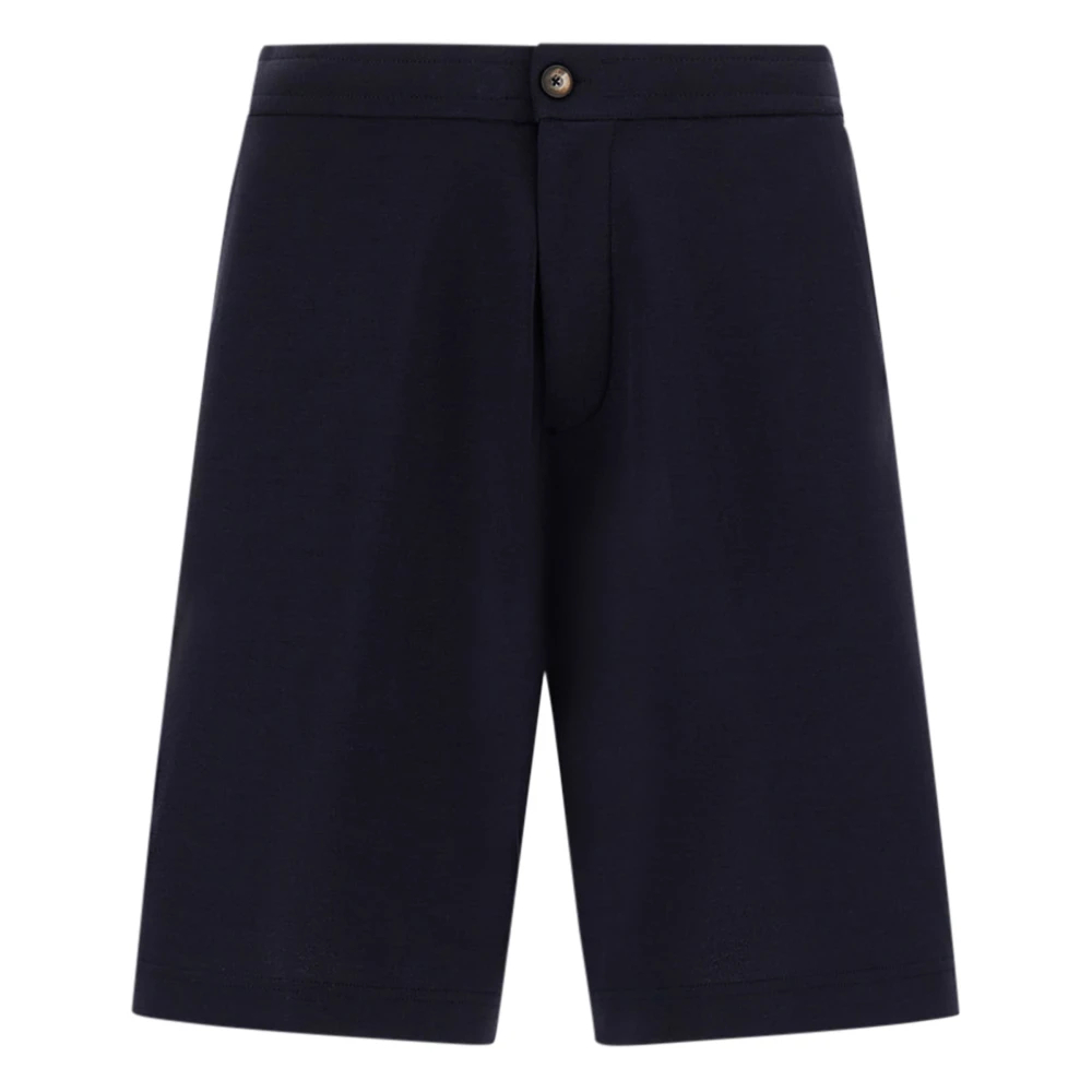 Herno Herren Blau - Shorts Im Jersey-Strick-Effekt - Shorts - Xs