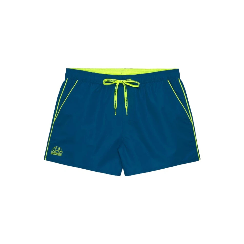 Sundek Herren Blau - Boxer Mare Con Taschino Sul Retro - Swimwear - L