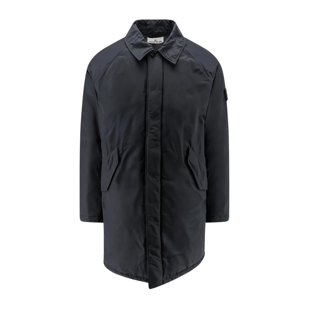 Stone Island Herren Schwarz Daunenmantel, Gr. L - Bild 3