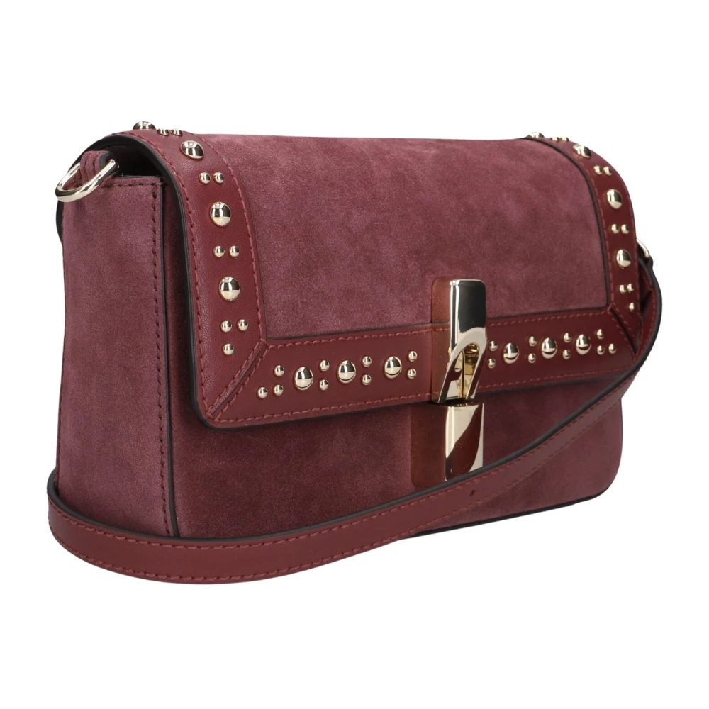 Furla Iride Crossbody S Toni Red Apple Red Suede + Sidney Calf Leather + Studs Female - Bild 8