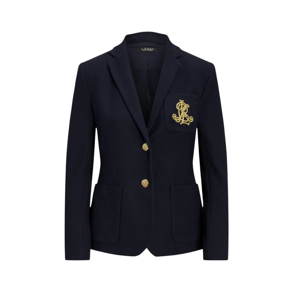 VAN GRAAF Lauren Ralph Lauren Damen Marine Blazer Baumwolle Blau, Klein - Image 7