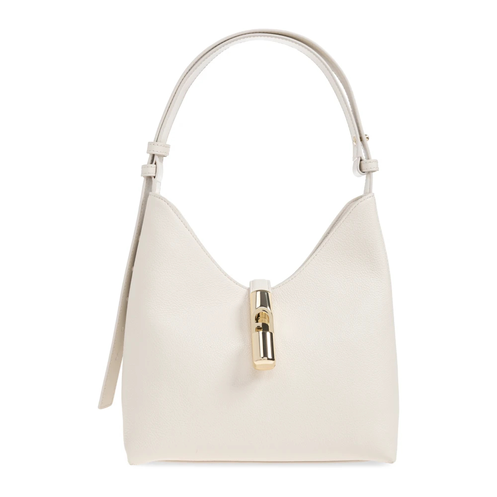 Furla - Goccia Kleine Schultertasche - Bags -Damen -Beige -One Size