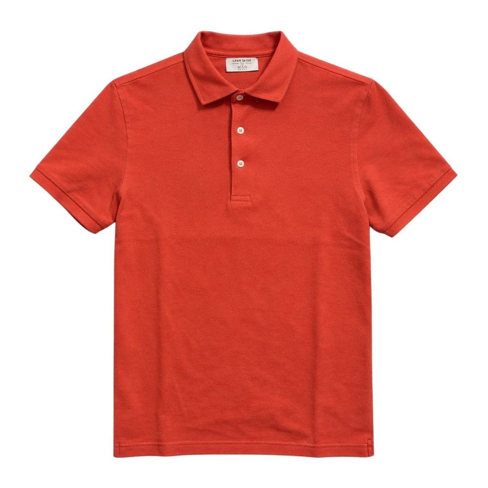 Gran Sasso Herren Rot - Polo Clásico - Tops - L