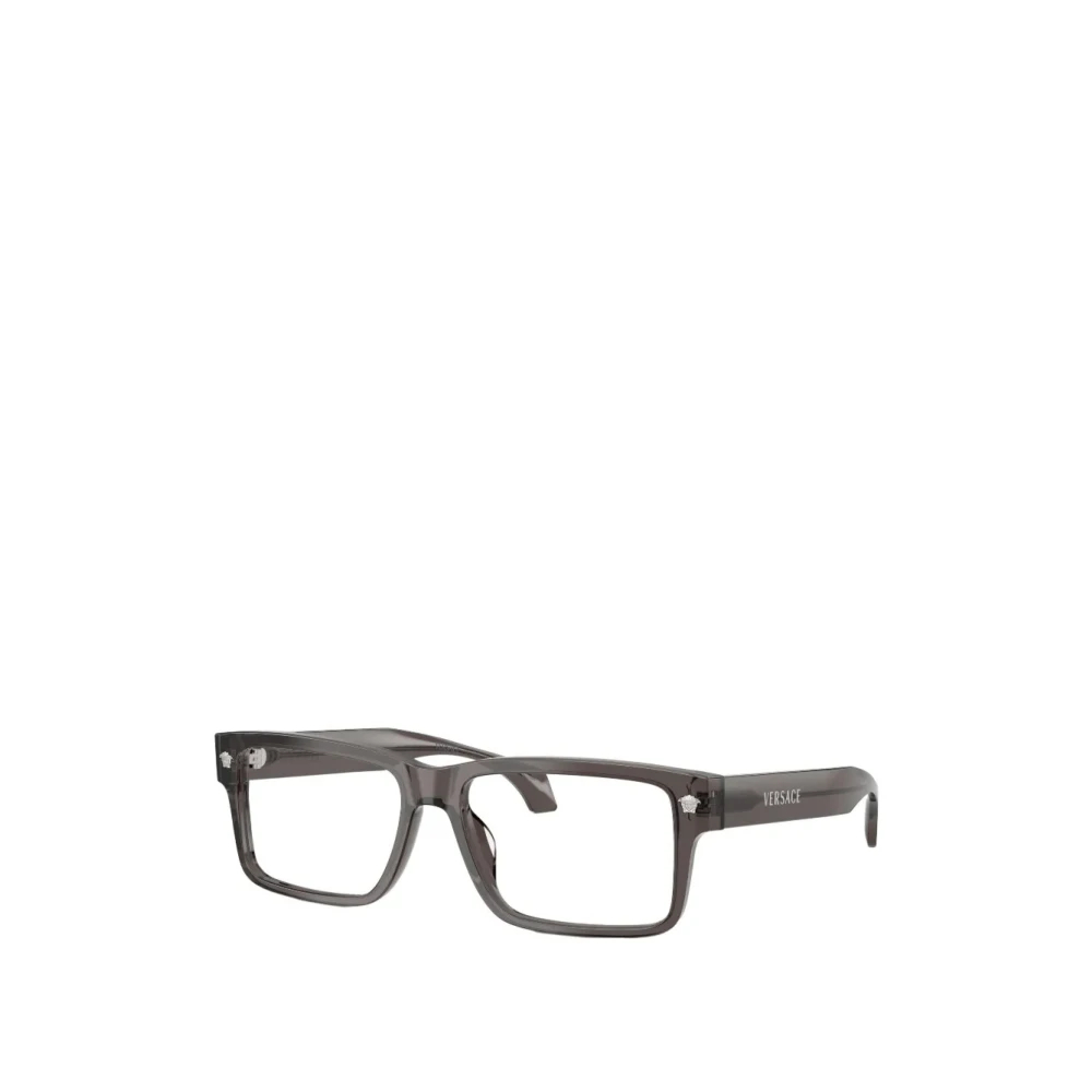 Versace - Rechteckige Brillen - Accessories - Herren - Grau - 54 Mm