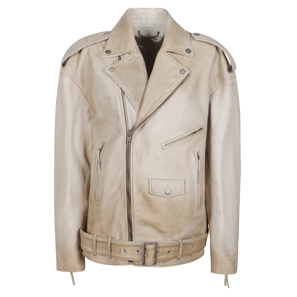 Golden Goose Damen Beige - Journey Lederjacke - Jackets - S