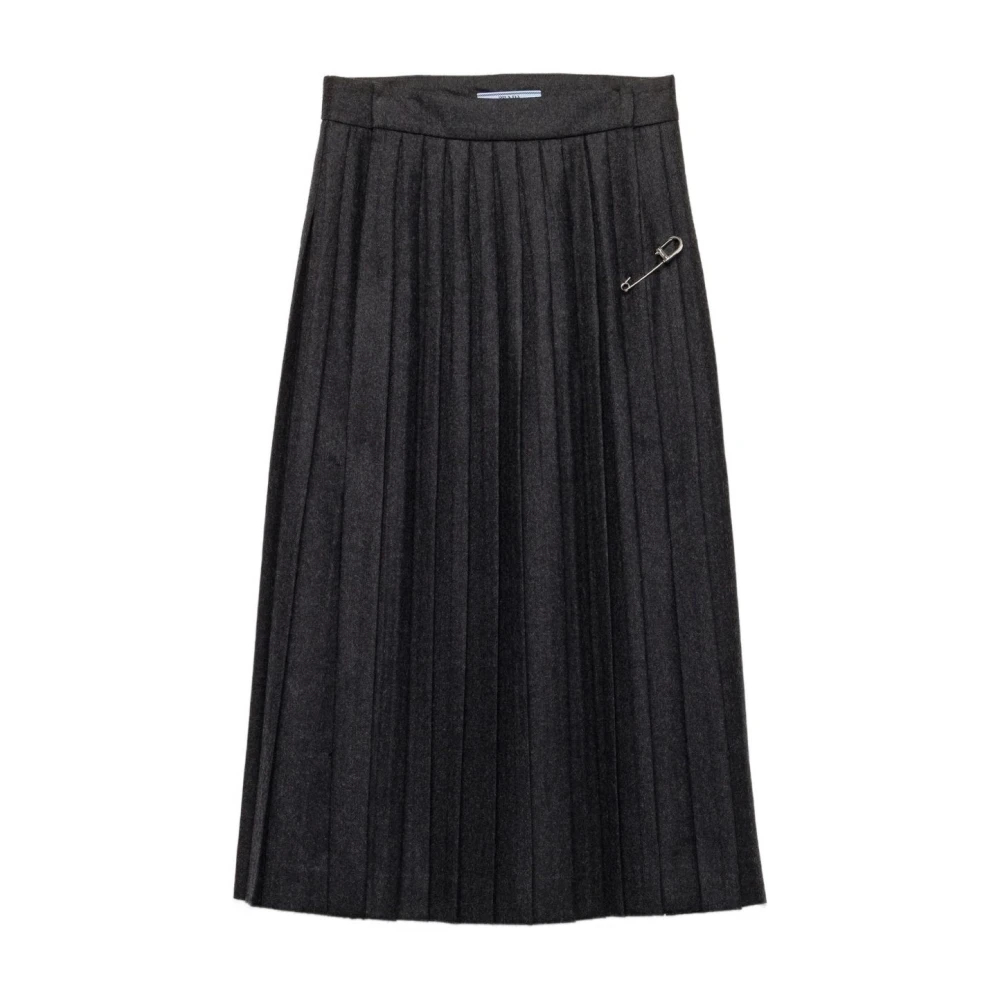 Prada Flannel Pleated Skirt - Bild 3