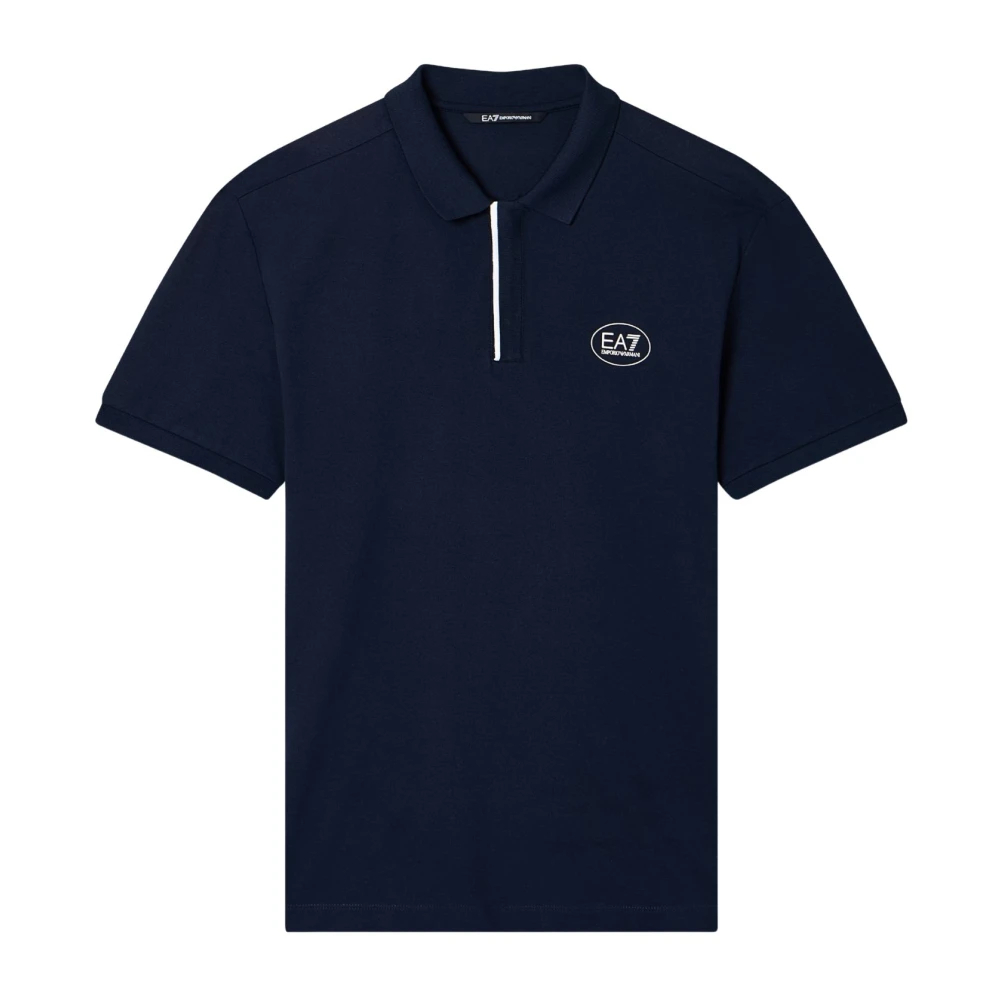 Emporio Armani Ea7 Herren Blau - Jersey Poloshirt - Tops - S