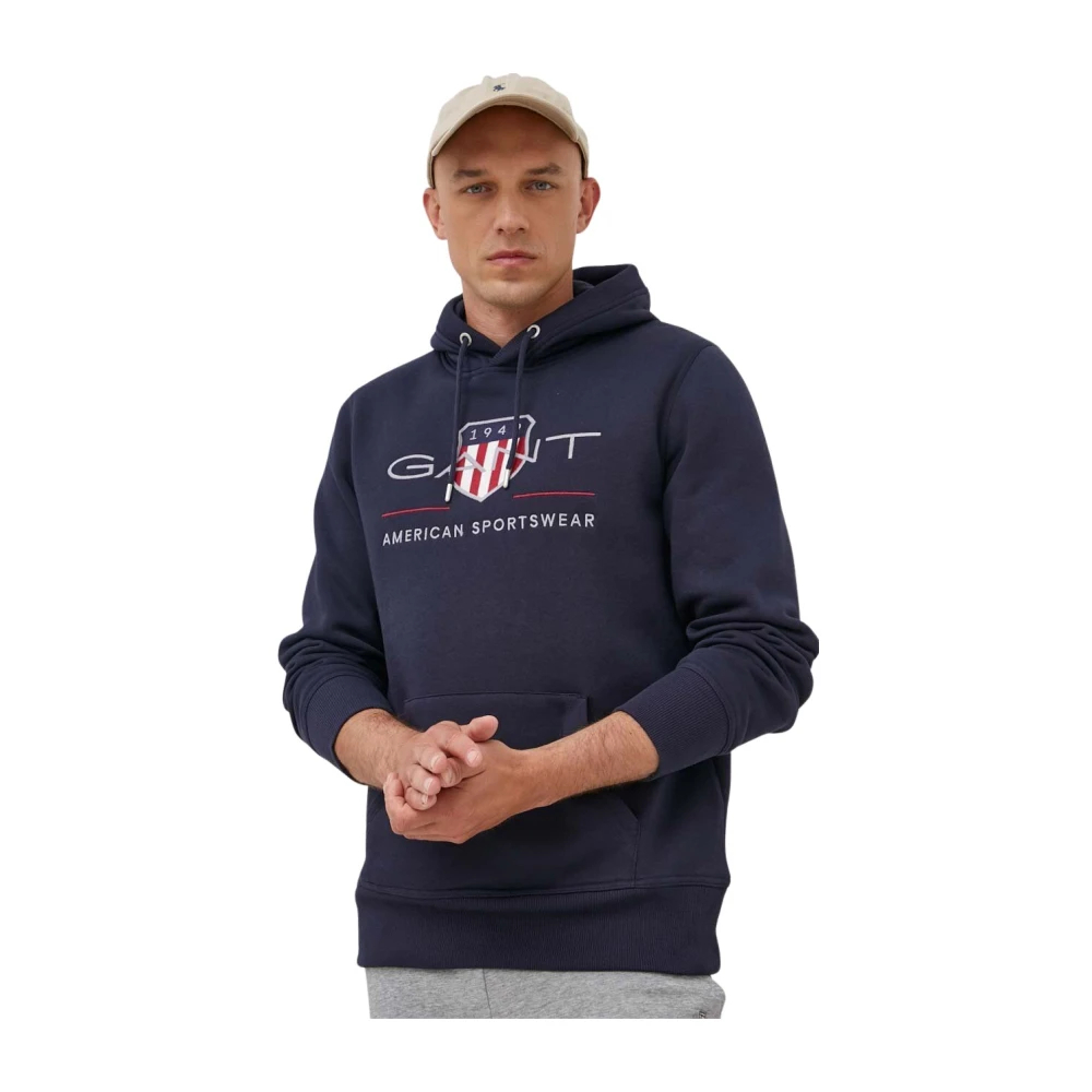 Gant , Herren, Sweatshirts & Hoodies, Blau, M - Bild 10