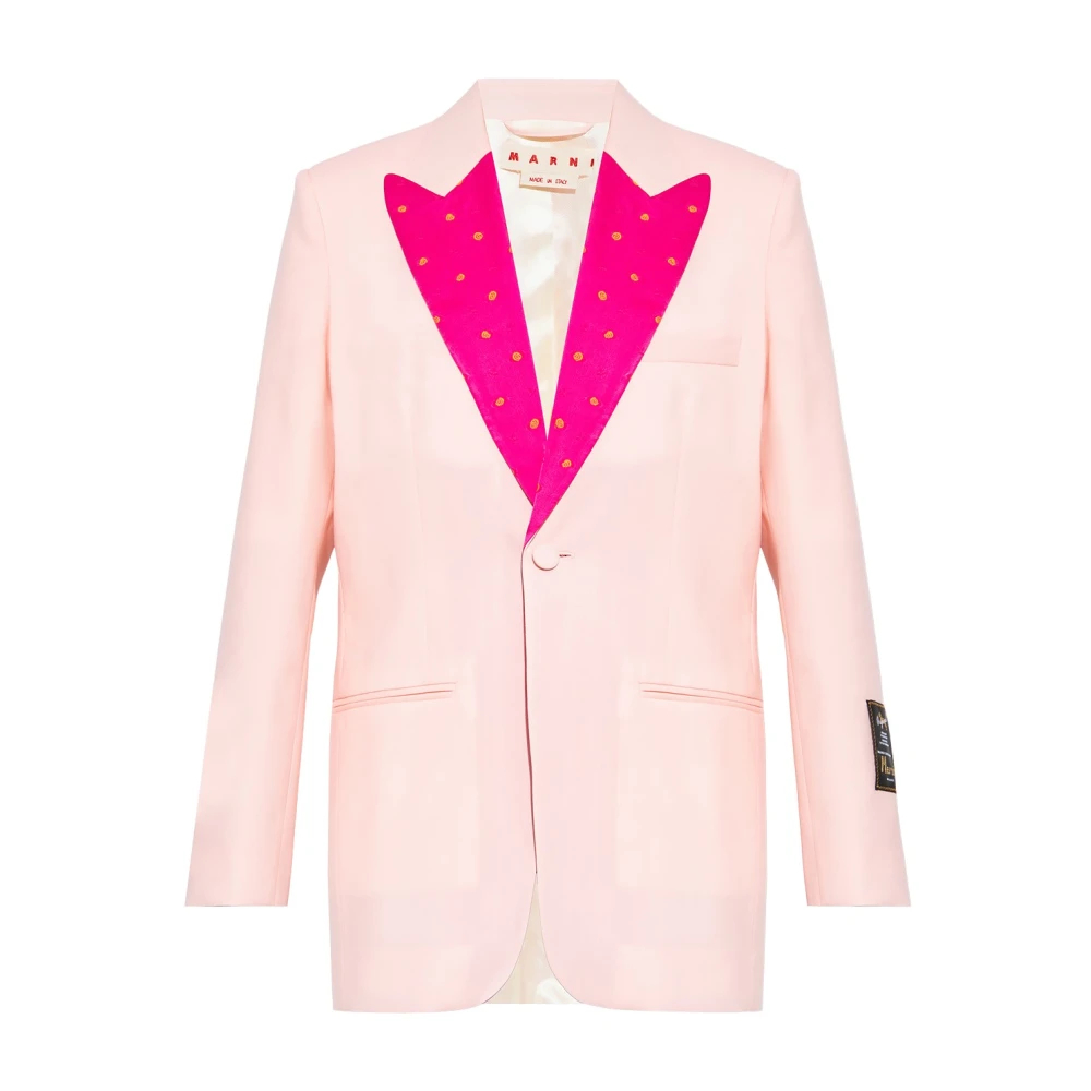 Marni Damen Rosa - Wollblazer - Jackets - Xs