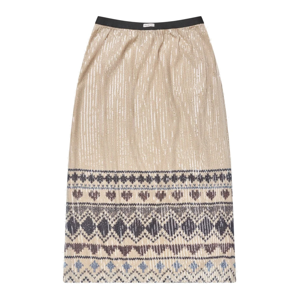 Munthe Damen Beige - Midiröcke - Skirts - M