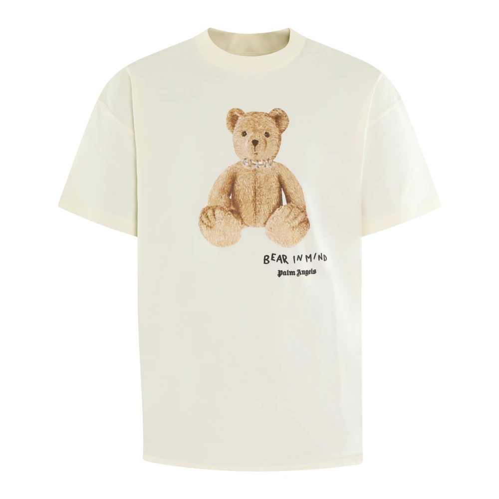 Palm Angels Herren Weiß - Bear In Mind T-Shirt - Tops - 2XL
