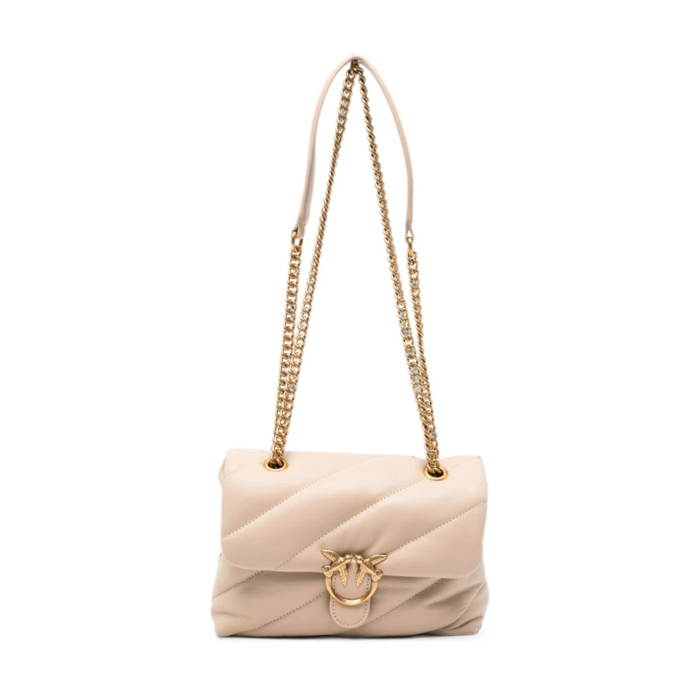 Pinko Damen Beige - Kleine Love Bag Puff Maxi Quilt New Buckle Schultertasche - Bild 3