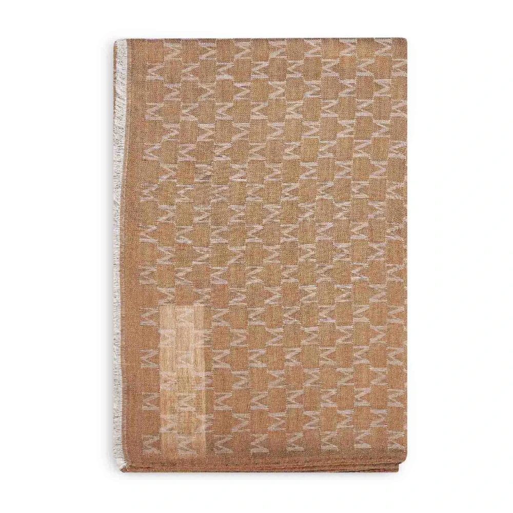 MAX MARA ACCESSORI | Bronze M Monogram jacquard silk blend MXAPANIERE stole | Women | PZ - Bild 4