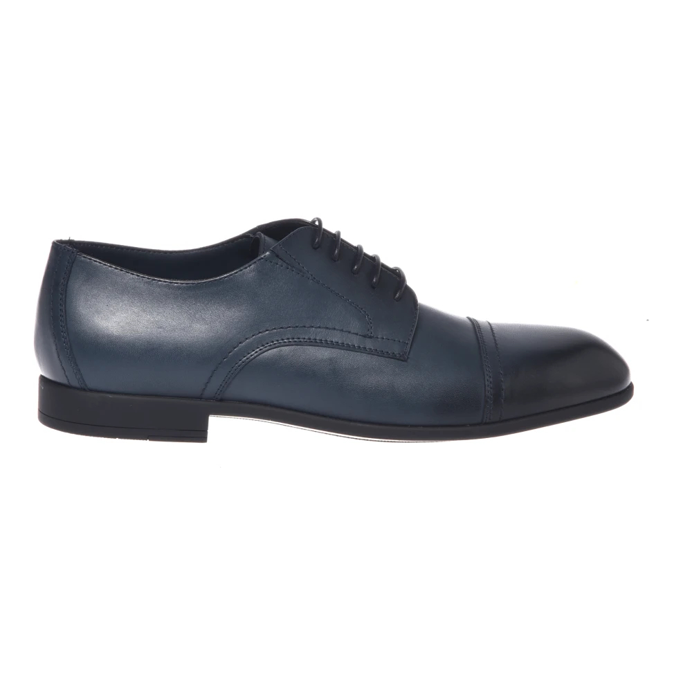 Baldinini Herren Blau - Schnürschuhe Aus Leder - Shoes - 44 Eu