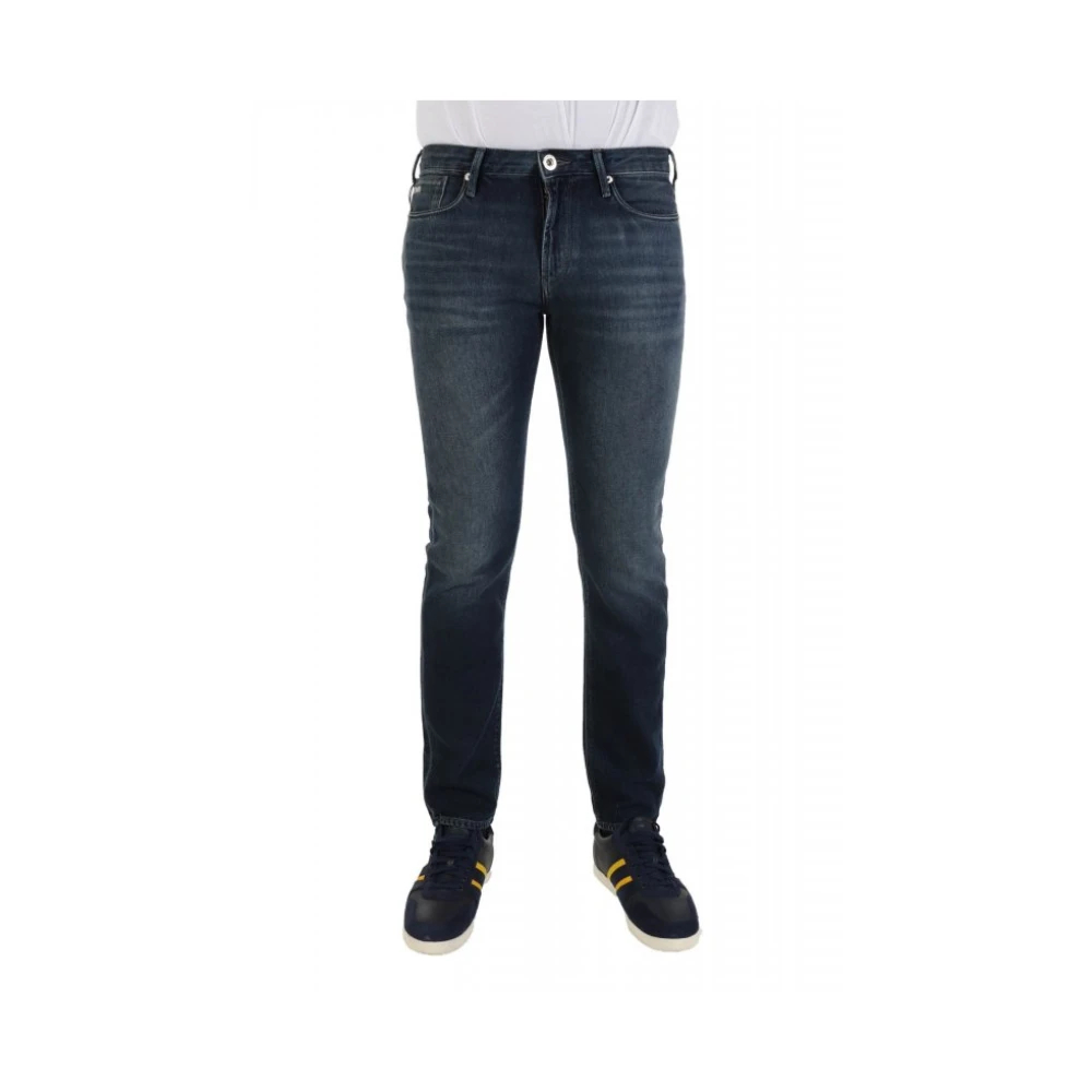 Emporio Armani Herren Blau - J06 Slim-Fit Denim Jeans - Jeans - W40