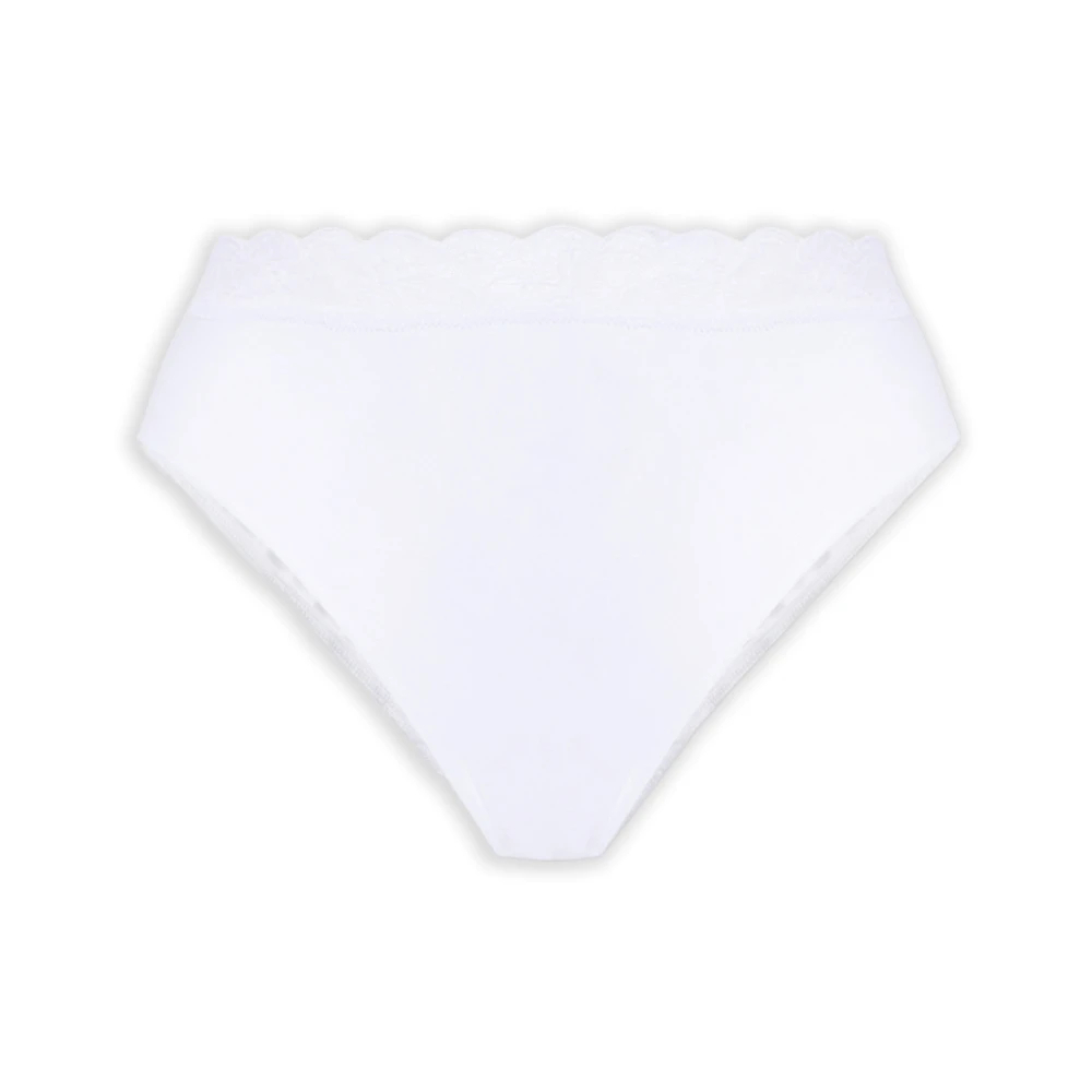 Hanro Damen Weiß - Baumwoll-Spitze Maxi Slips - Underwear - Xs