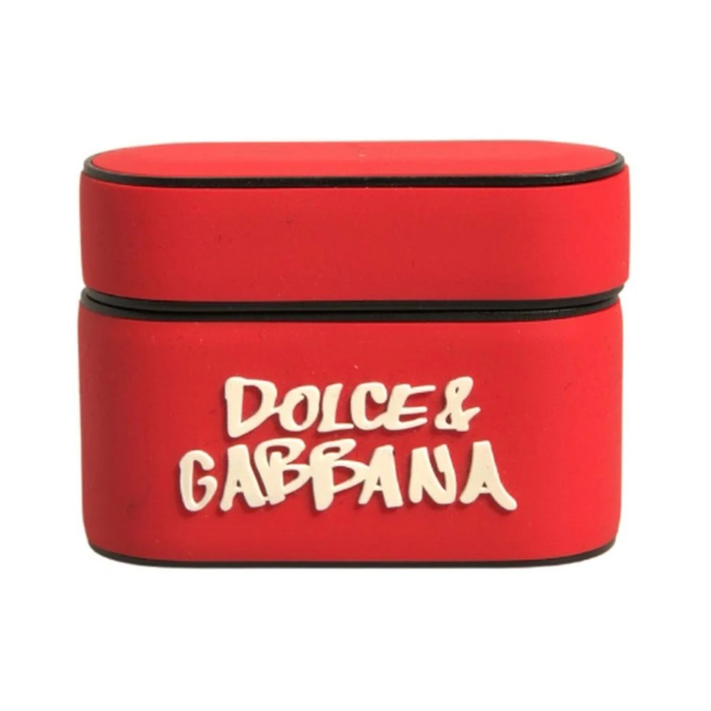 Dolce & Gabbana Herren Rot - Es Geprägtes Logo Airpods Hülle - Accessories - One Size