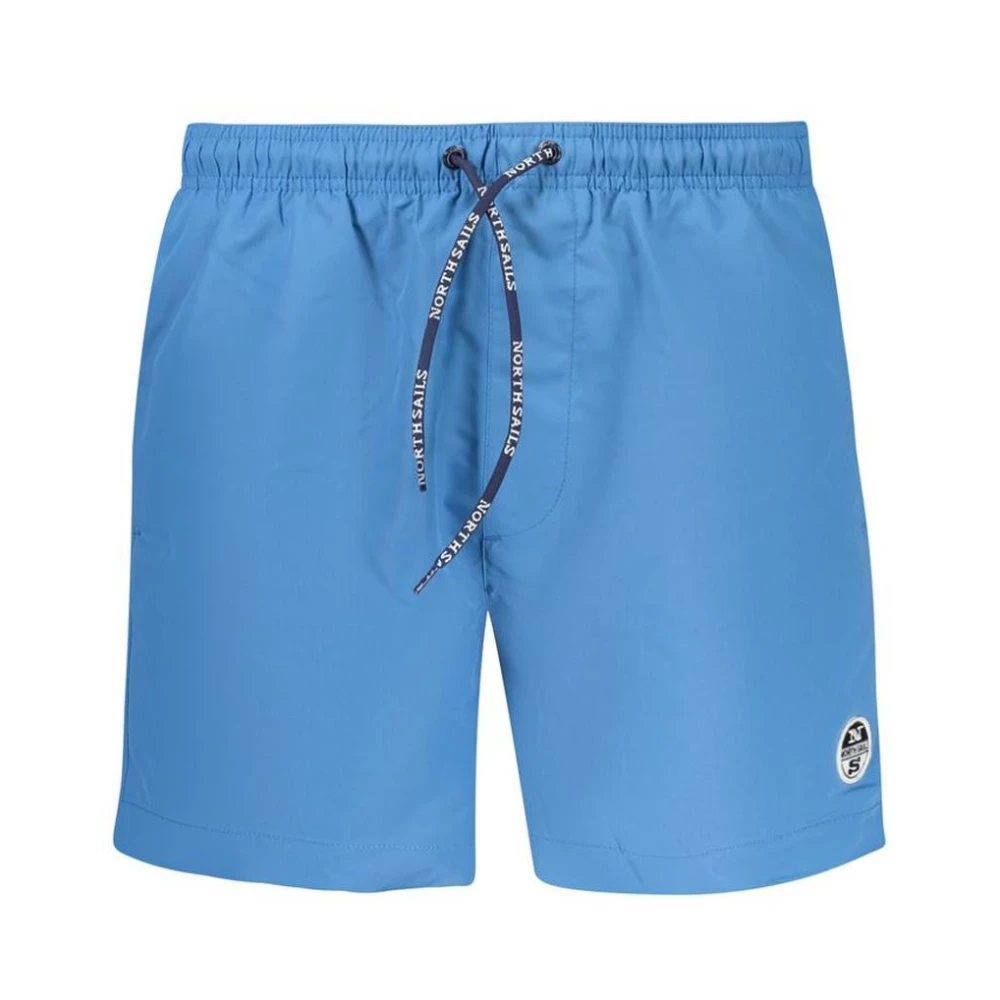 North Sails, Herren, Badehosen, Blu Polyester Men's Swim Boxer, Blau, (S) - Bild 4