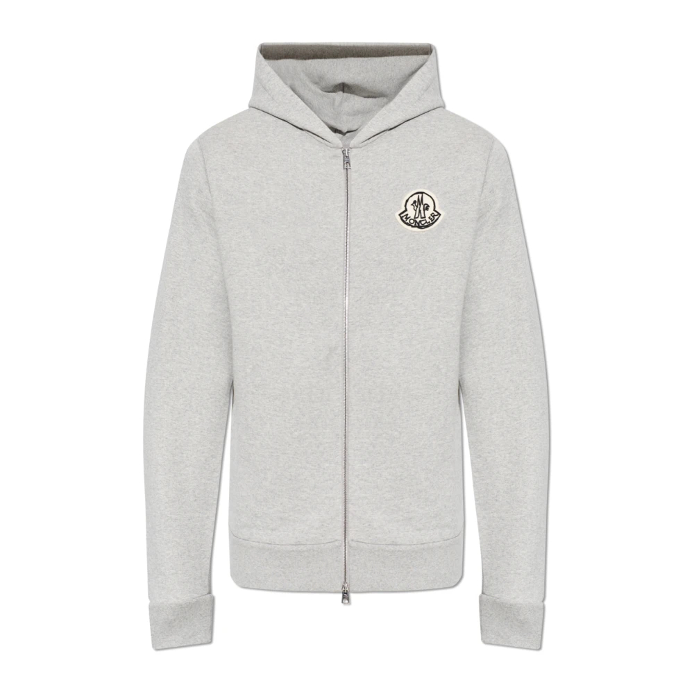 Moncler Herren Grau - Zip-Through Hoodie - Sweatshirts & Hoodies - 3XL