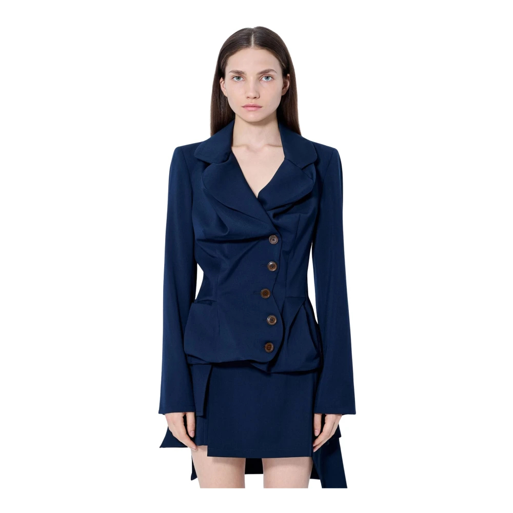 Vivienne Westwood - Drunken Tailored Jacket - Jackets - Damen - Blau - S