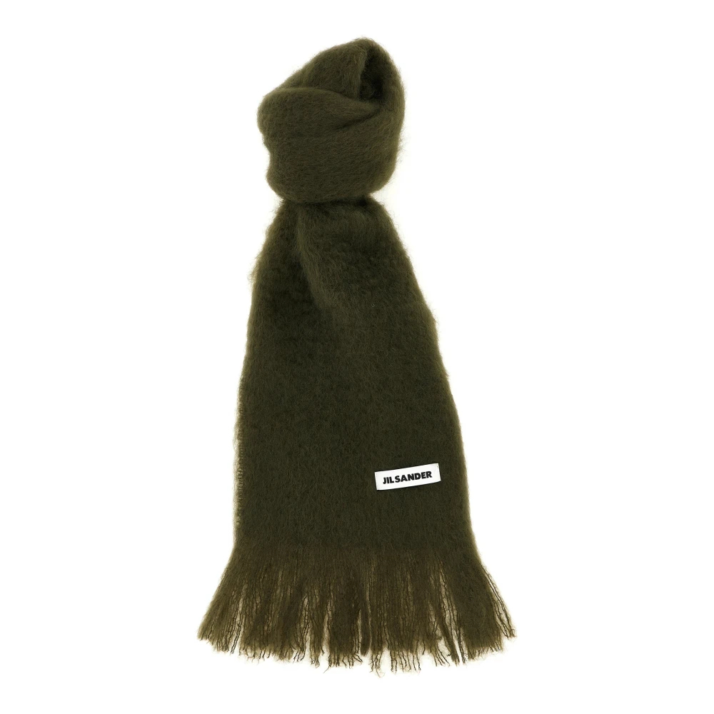 Jil Sander Damen Grün - Mohair Blend Scarf - Accessories - One Size