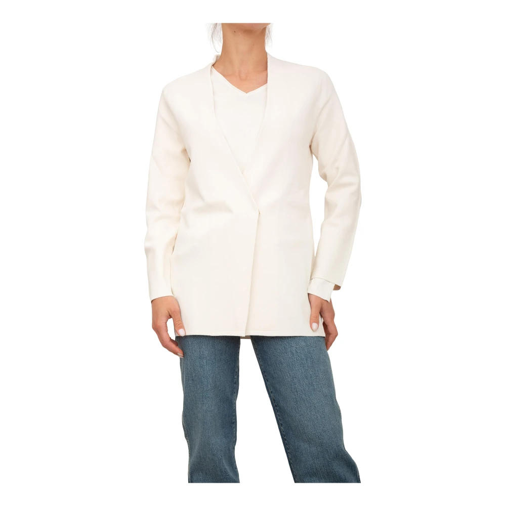 Nenette Damen Beige - Ivory Einfache Strickjacke - Jackets - M