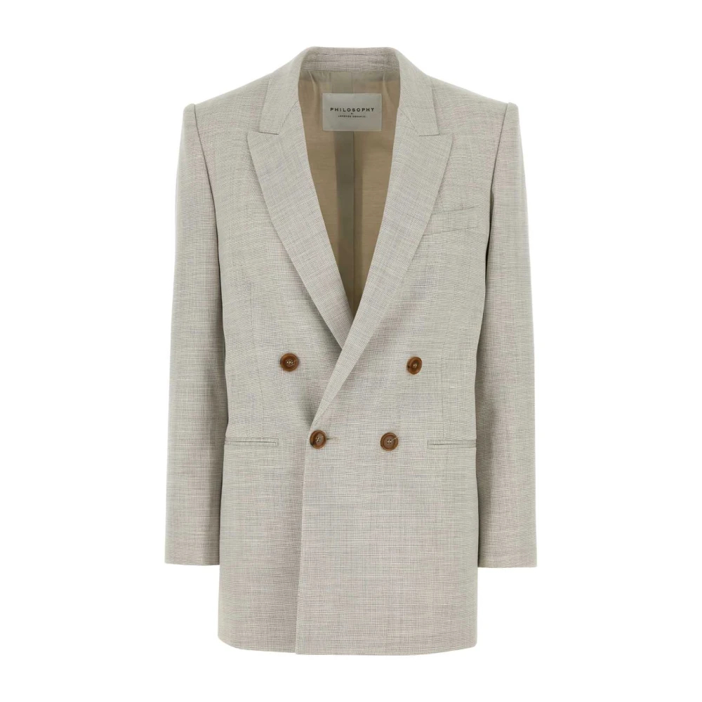 Philosophy Di Lorenzo Serafini Damen Grau - Doppelreihiger Mantel - Coats - Xs