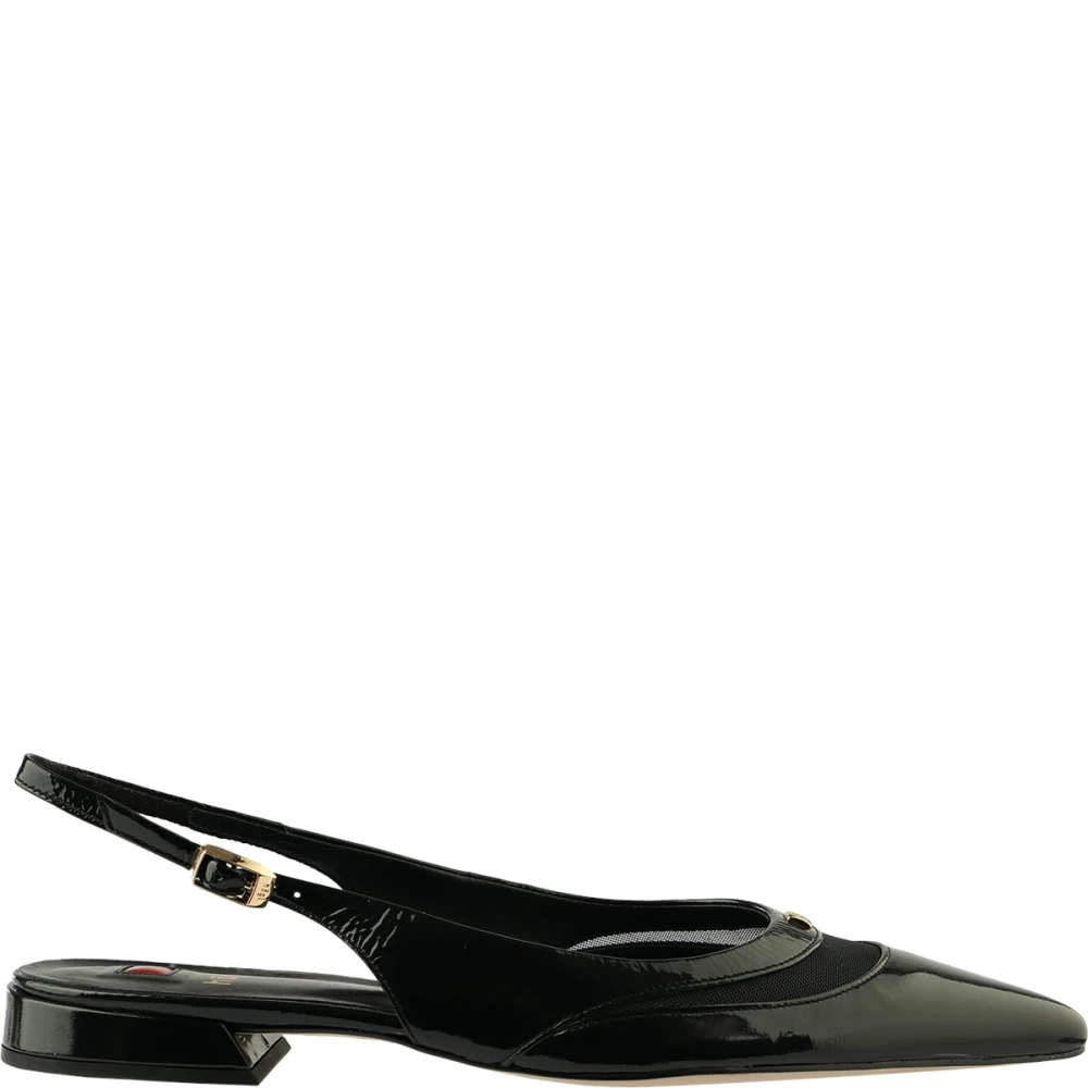 H?Gl Damen Schwarz 1916 0100 Sling Pumps Jessica Aus Echtleder - Glattleder - Bild 3