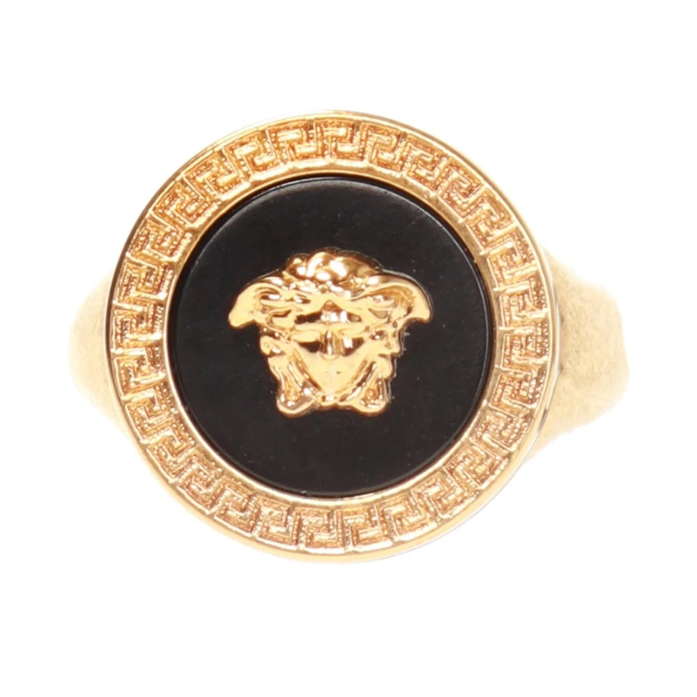 Versace Herren Gelb - Medusa Kopfring - Accessories - 62 Mm