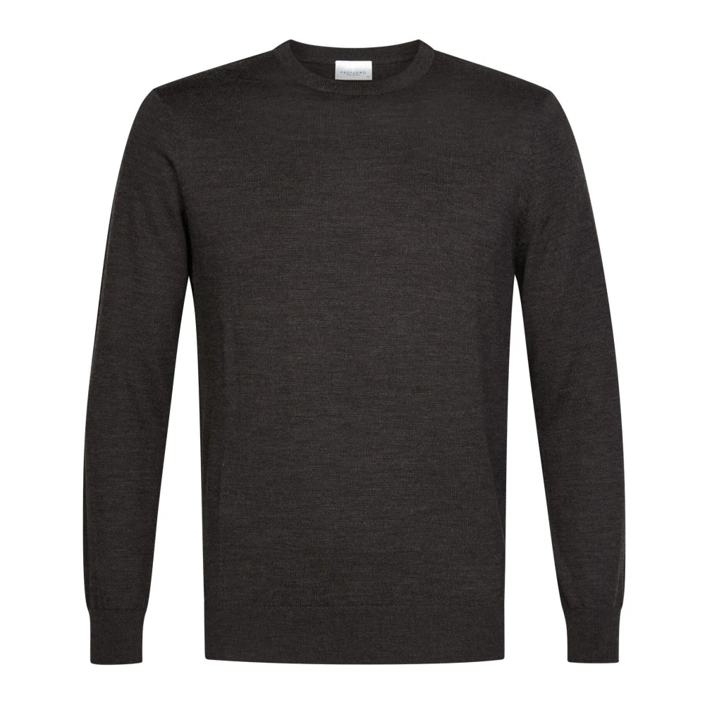 Profuomo - Extrafine Merino Rundhals - Knitwear - Herren - Grau - 2XL - Bild 8