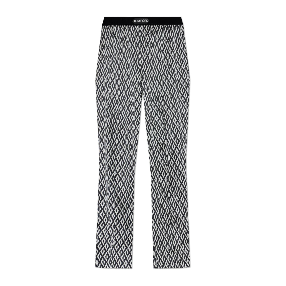 Tom Ford Herren Schwarz - Bedruckte Pyjamahose - Nightwear & Lounge - K -Xs