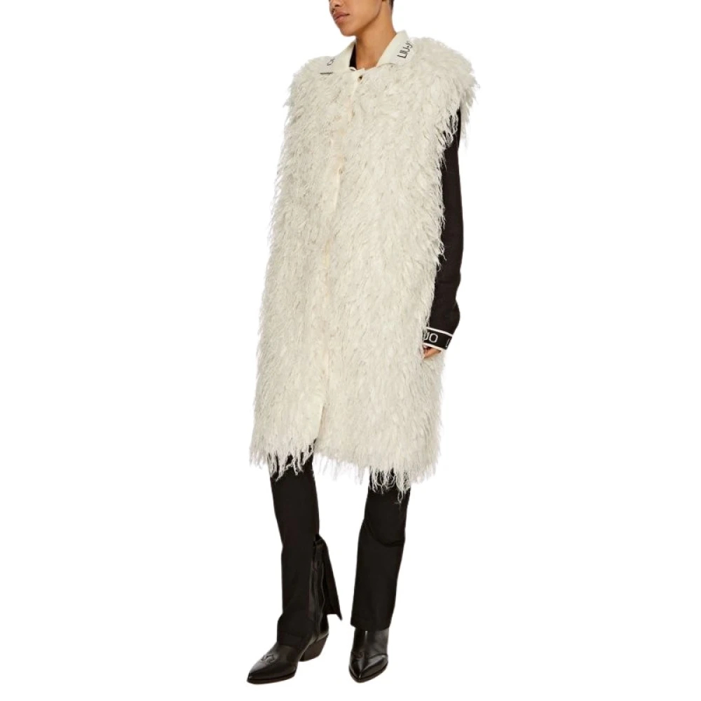 Liu Jo Damen Weiß - Ärmelloser Gilet - Jackets - S