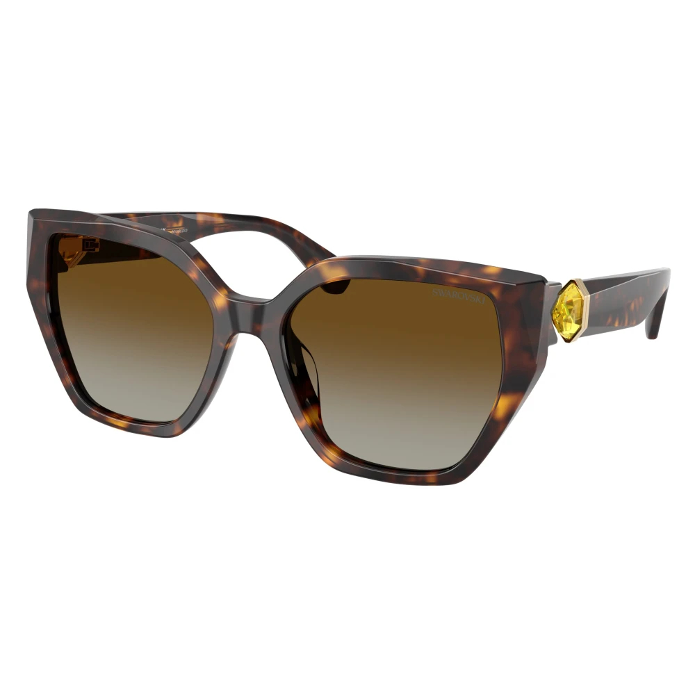 Swarovski Damen Schildkröte Sk6044u 1002T5 Sonnenbrillen Acetat Braun Geometrisch Polarisiert Nuanciert - Bild 5