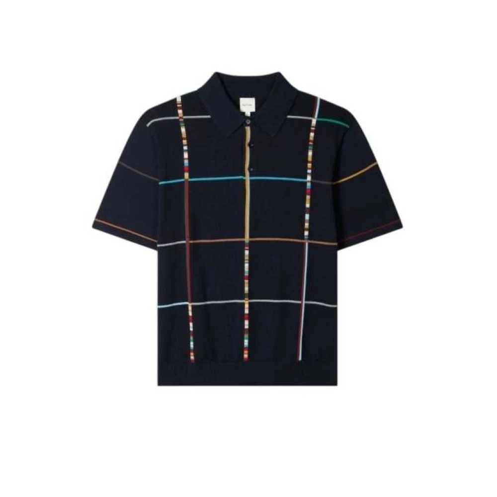 Paul Smith Herren Multicolor - Bayadère Check Polo - Tops - Mehrfarbig - S