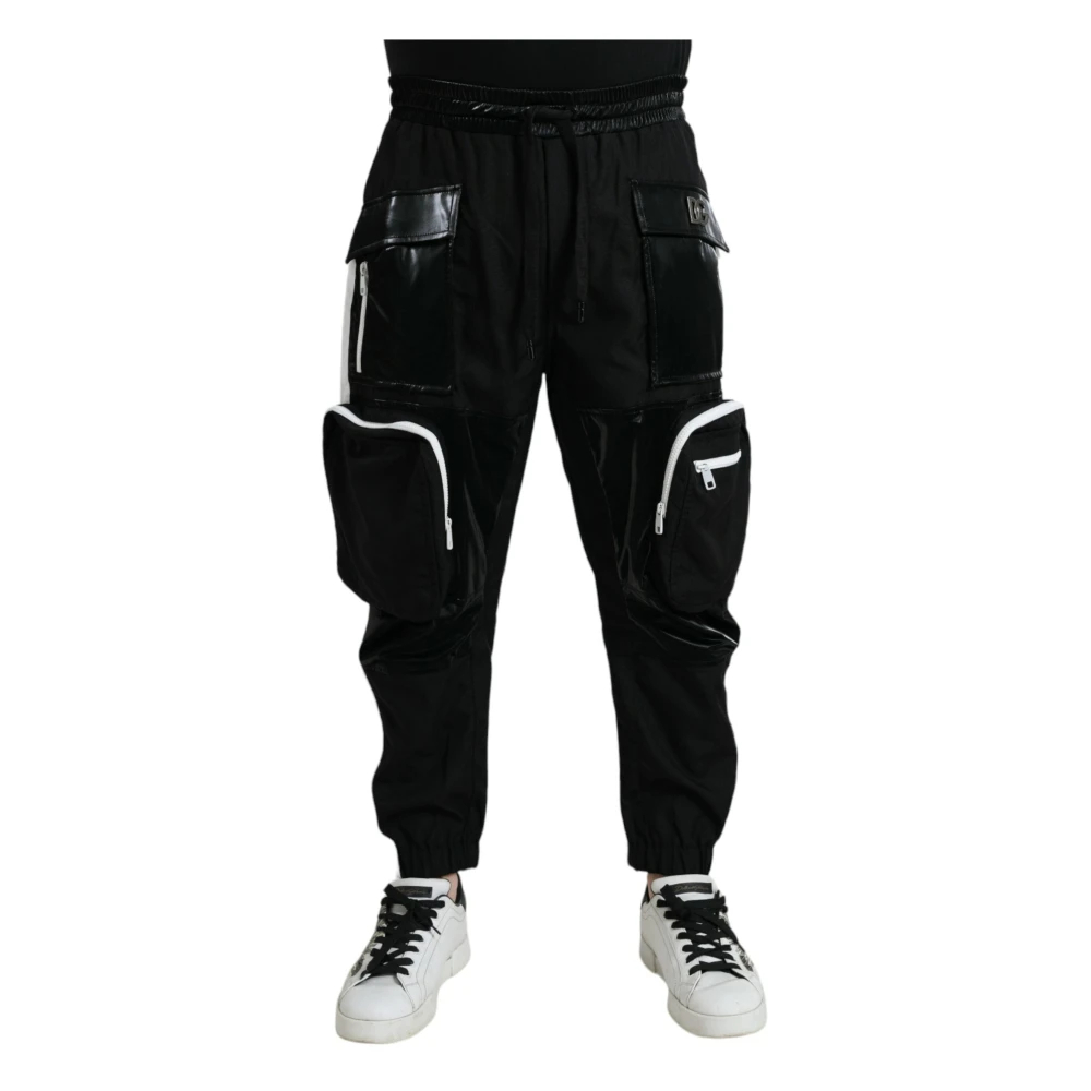 Dolce & Gabbana Herren Schwarz - Nylon Cargo Jogger - Trousers - K - M