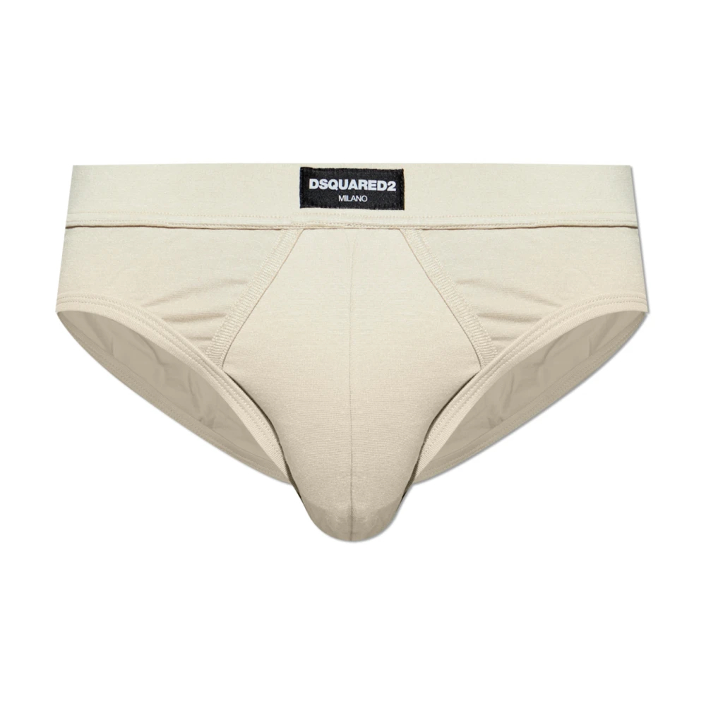 Dsquared2 Herren Beige - Logo Briefs - Underwear - M