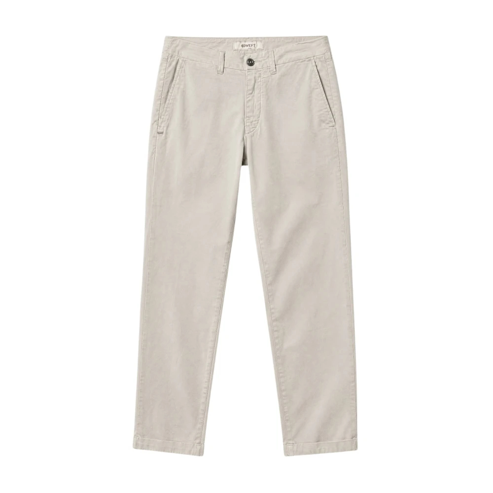 40Weft Herren Beige - Lenny Chino - Trousers - M