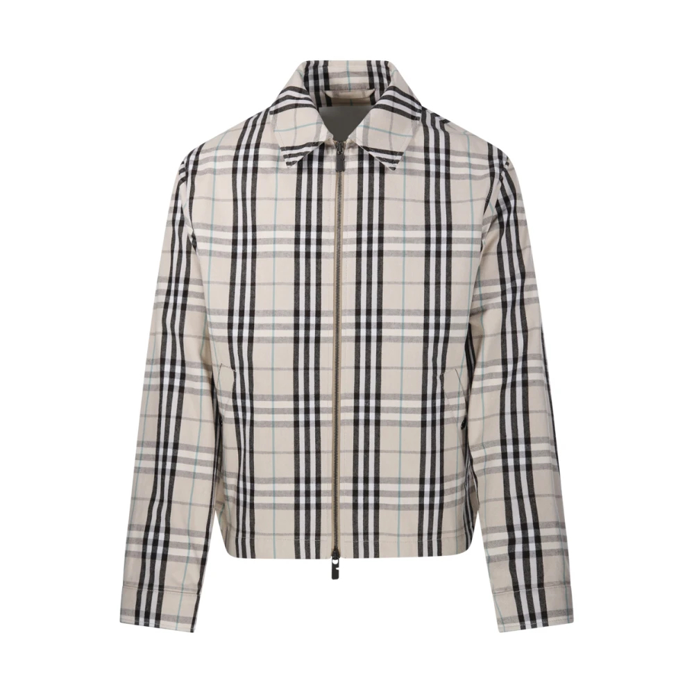 Burberry Herren Beige - Check Jacke - Jackets - M