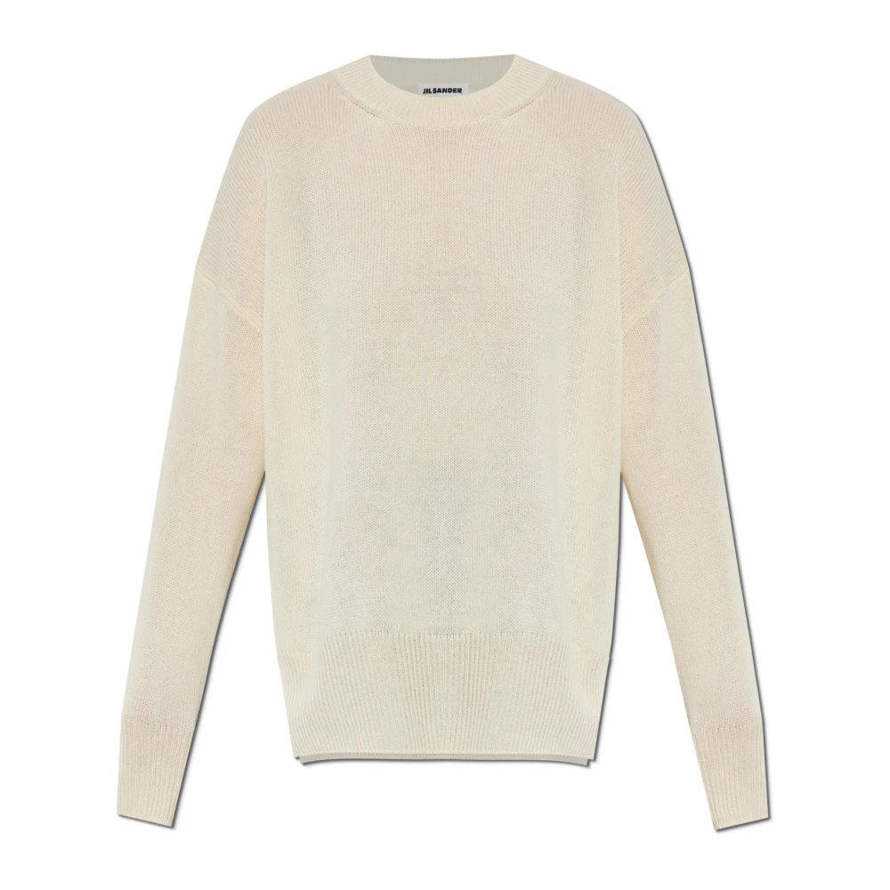 Jil Sander Damen Beige - Kaschmirpullover - Knitwear - S