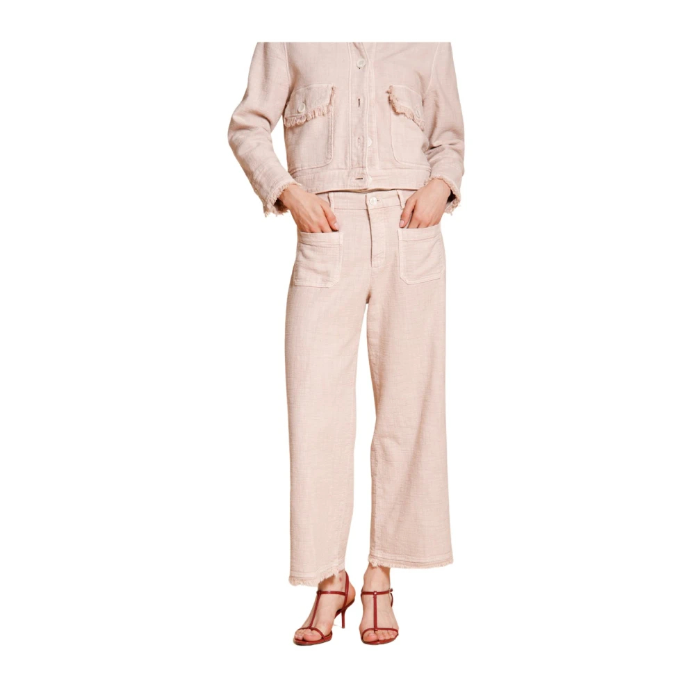 Mason's Damen Rosa - New York Studio Cropped Chino Hose - Trousers - 2XL