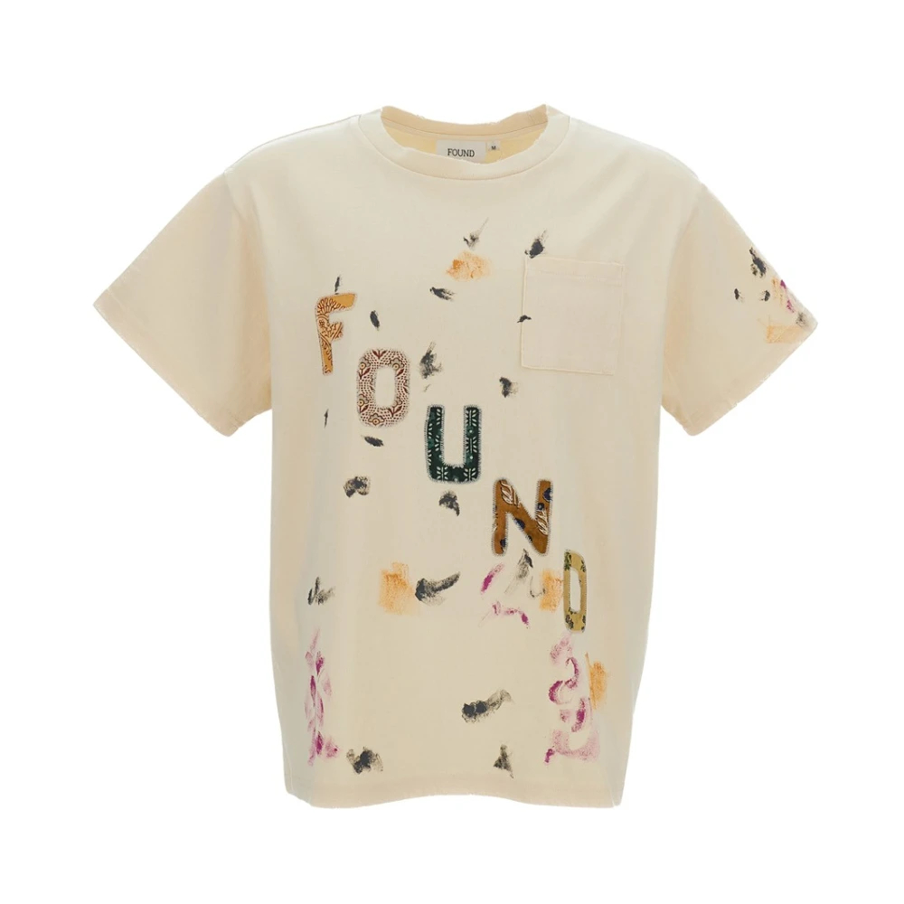 Found Herren Weiß - French Terry Crewneck T-Shirt - Tops - L