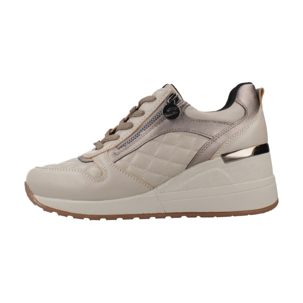 Stonefly Damen Beige - Mina 3 Zip Nap Matelasse - Shoes - 40 Eu