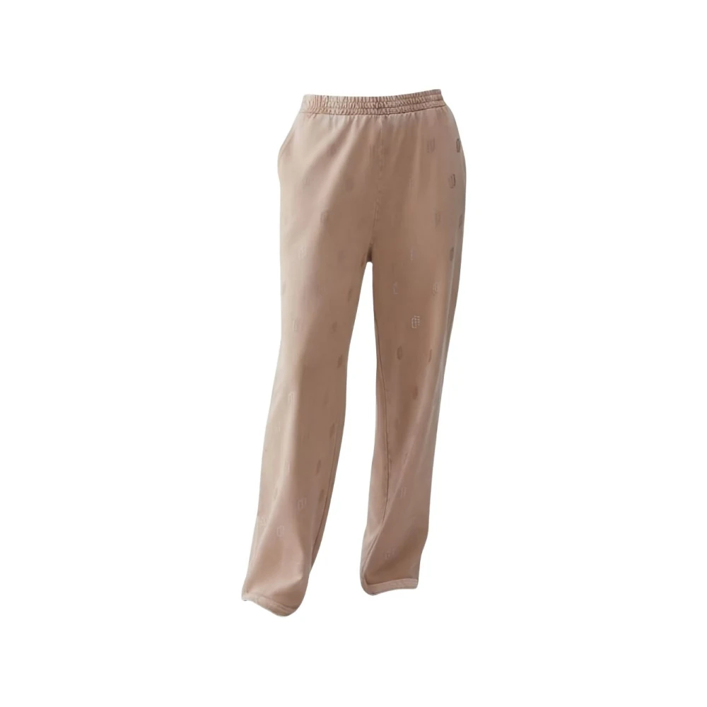 Liu Jo Damen Beige - Faded Jersey Hose Mit Strasssteinen - Trousers - M