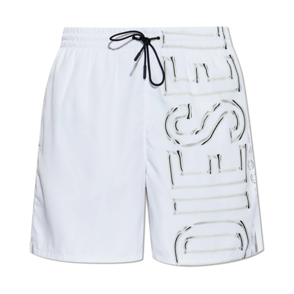Diesel Herren Weiß - Soccer-41-D-Core Badeshorts - Swimwear - 2XL