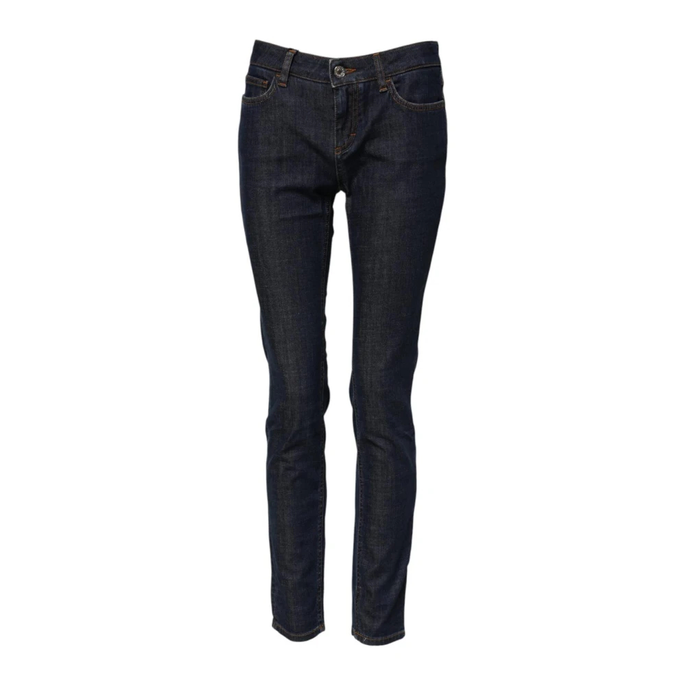 Dolce & Gabbana Damen Blau - E Skinny Denim Jeans Mit Reißverschluss - Jeans - 2XS