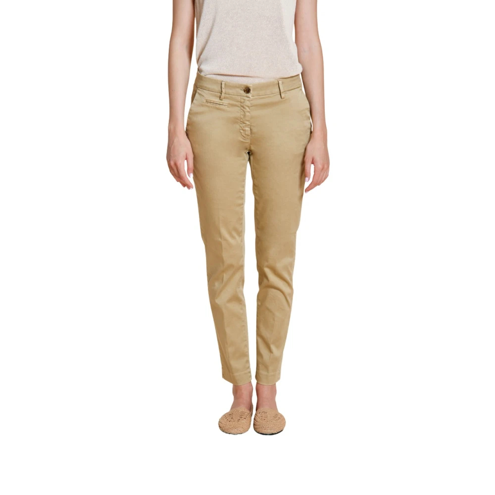Mason's Damen Beige - New York Slim Chino Pants - Trousers - Xl