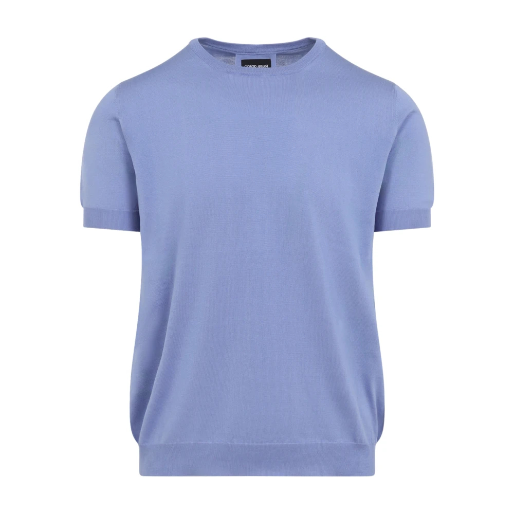 Giorgio Armani Herren Blau - Seidenpullover - Knitwear - M