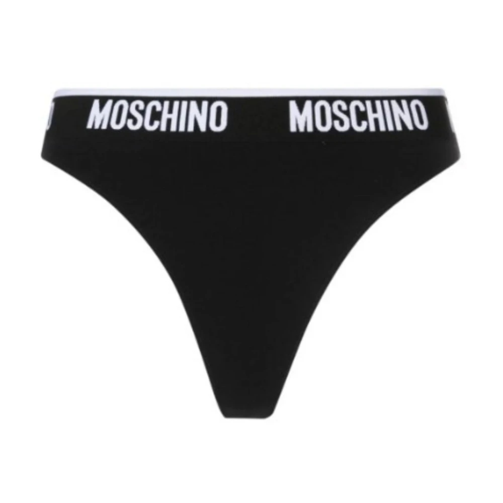 Moschino Damen Schwarz - Slip Dress Bi-Pack - Underwear - K - Xl
